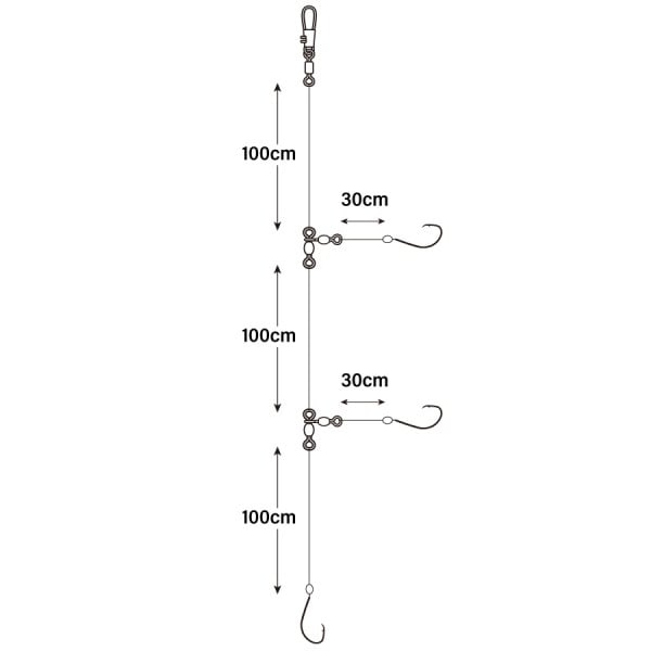 ライト深海吹流しショート【船釣り仕掛け/天秤・吹流し仕掛け/アカムツ釣り】